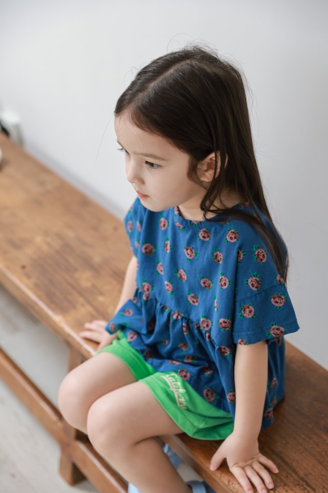 Green Tomato - Korean Children Fashion - #childrensboutique - Flower Tee - 3