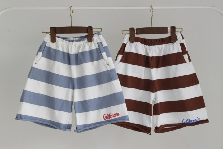 Green Tomato - Korean Children Fashion - #designkidswear - Stripe California Pants - 9