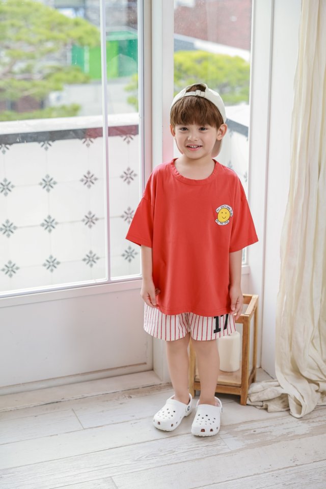 Green Tomato - Korean Children Fashion - #designkidswear - Smile Tee - 5