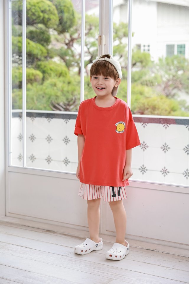 Green Tomato - Korean Children Fashion - #discoveringself - Smile Tee - 6