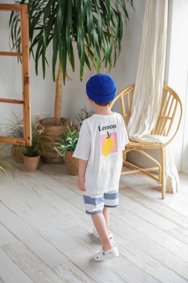Green Tomato - Korean Children Fashion - #fashionkids - Lemon Tee - 2