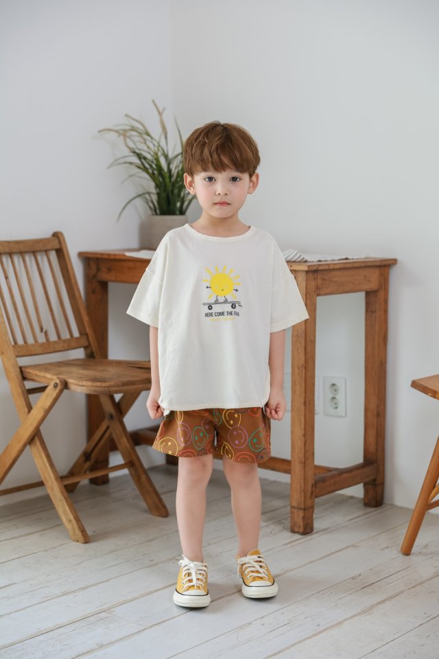 Green Tomato - Korean Children Fashion - #kidsshorts - Sunshine Tee