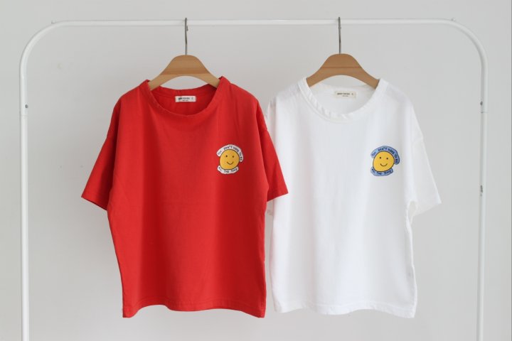 Green Tomato - Korean Children Fashion - #kidsshorts - Smile Tee - 8