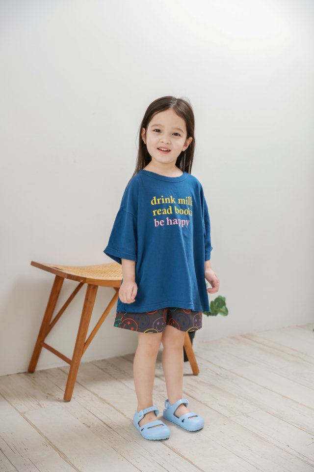 Green Tomato - Korean Children Fashion - #kidsshorts - Behappy Tee - 6