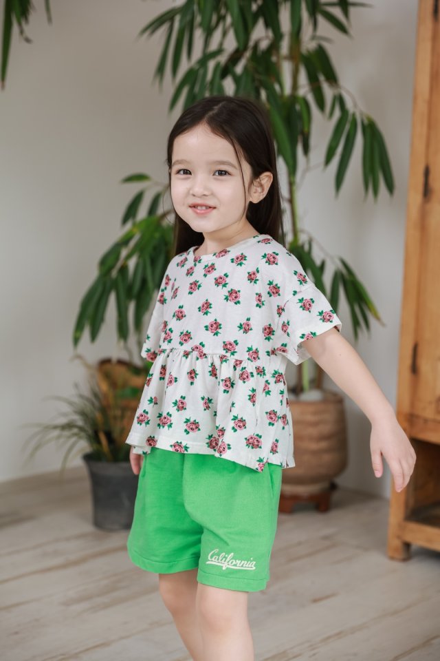 Green Tomato - Korean Children Fashion - #kidsstore - Flower Tee - 8