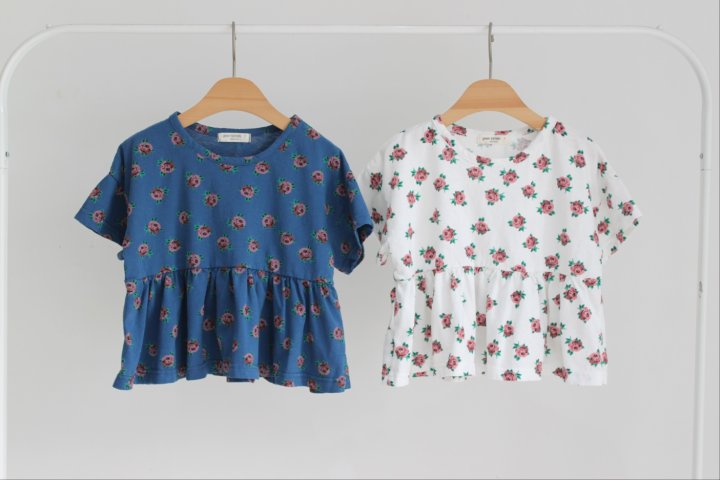Green Tomato - Korean Children Fashion - #kidzfashiontrend - Flower Tee - 9