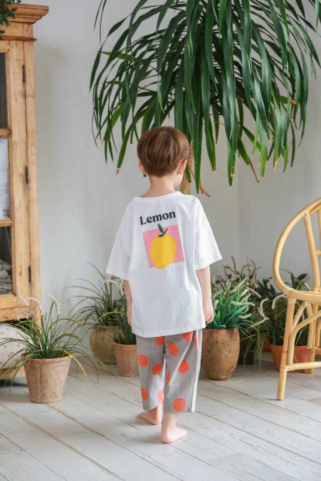 Green Tomato - Korean Children Fashion - #kidzfashiontrend - Lemon Tee - 5