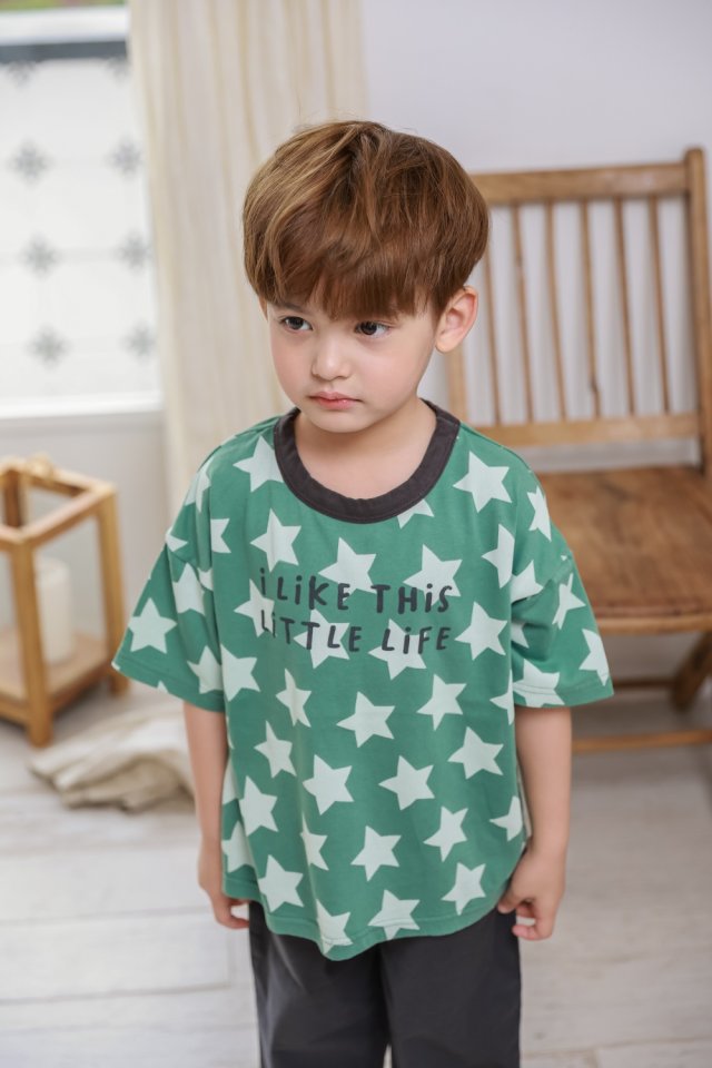 Green Tomato - Korean Children Fashion - #littlefashionista - Star Tee - 3