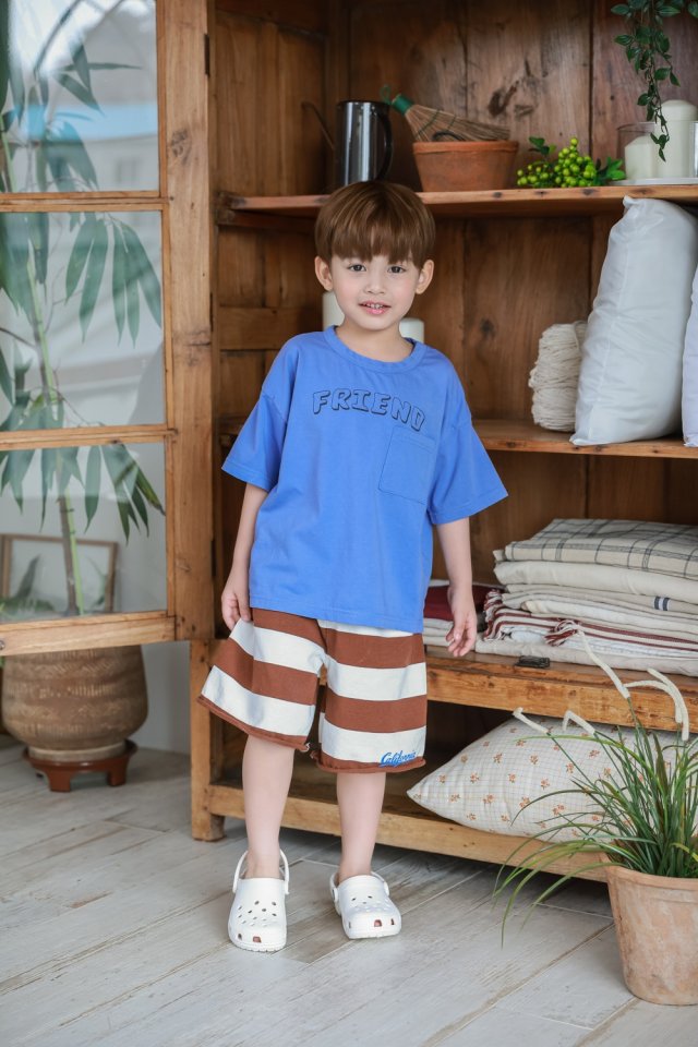 Green Tomato - Korean Children Fashion - #littlefashionista - Stripe California Pants - 2