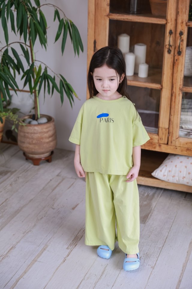 Green Tomato - Korean Children Fashion - #magicofchildhood - Plain Pants - 2