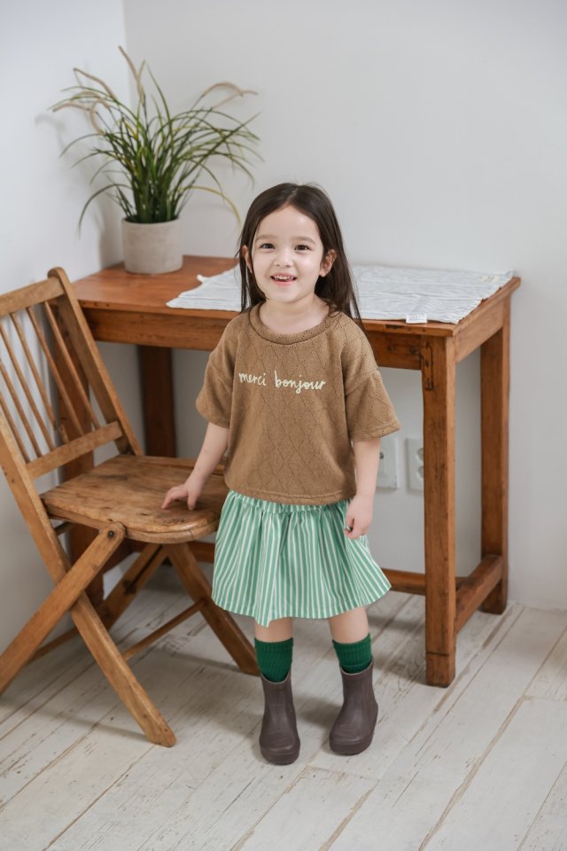 Green Tomato - Korean Children Fashion - #magicofchildhood - ST Skirt - 5