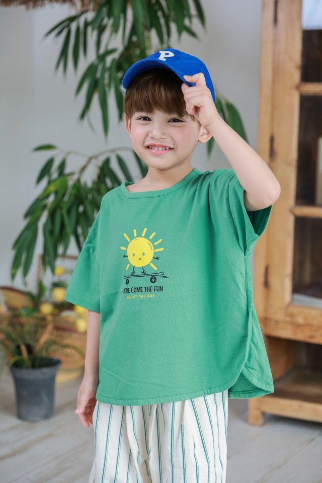 Green Tomato - Korean Children Fashion - #prettylittlegirls - Sunshine Tee - 8