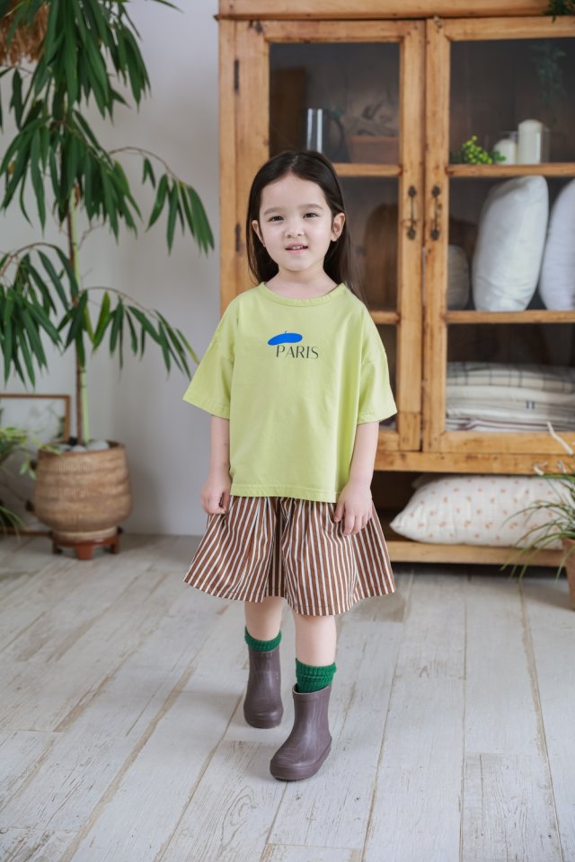 Green Tomato - Korean Children Fashion - #prettylittlegirls - Paris Tee - 3