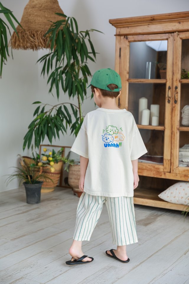 Green Tomato - Korean Children Fashion - #toddlerclothing - Uhhhh Tee - 4
