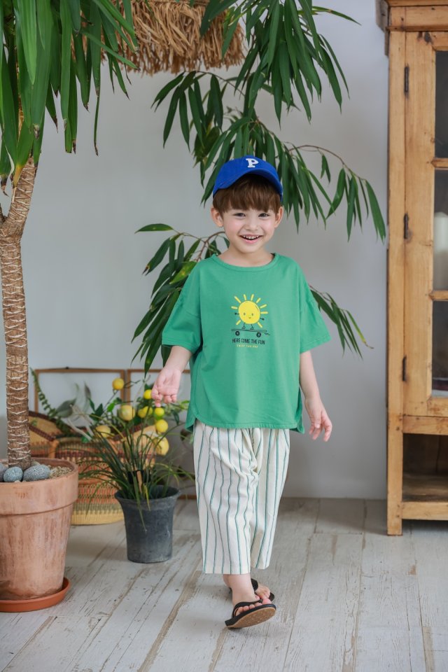 Green Tomato - Korean Children Fashion - #stylishchildhood - Stripe Pants - 3