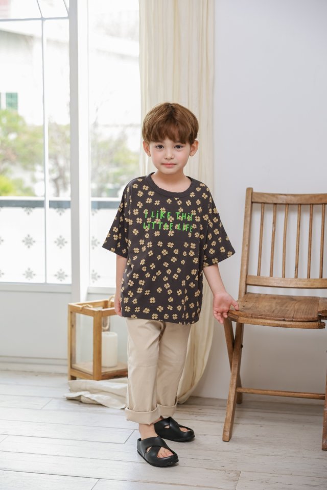 Green Tomato - Korean Children Fashion - #todddlerfashion - Cotton Span Pants - 3