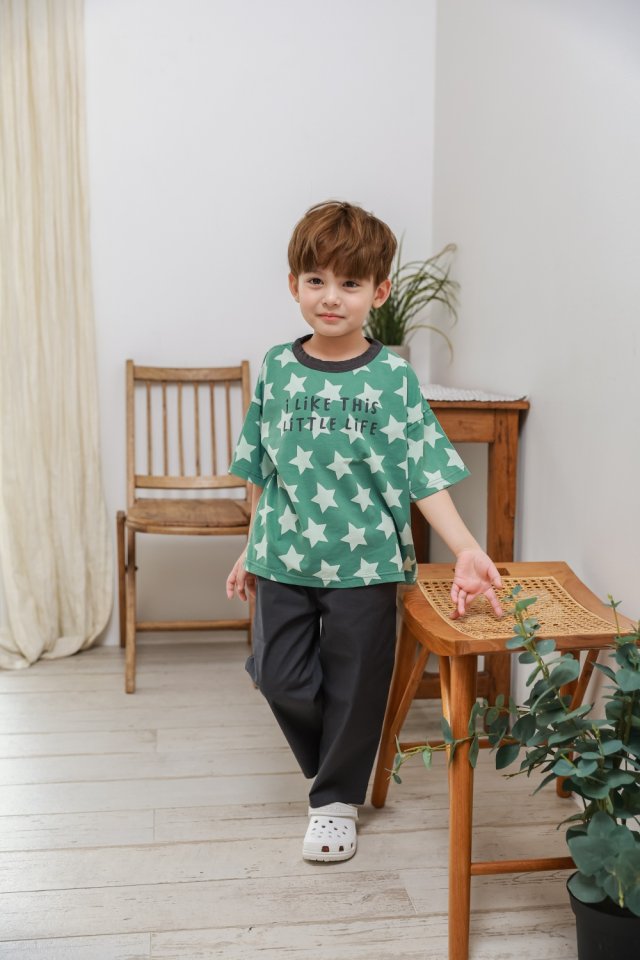 Green Tomato - Korean Children Fashion - #todddlerfashion - Cotton Span Pants - 4