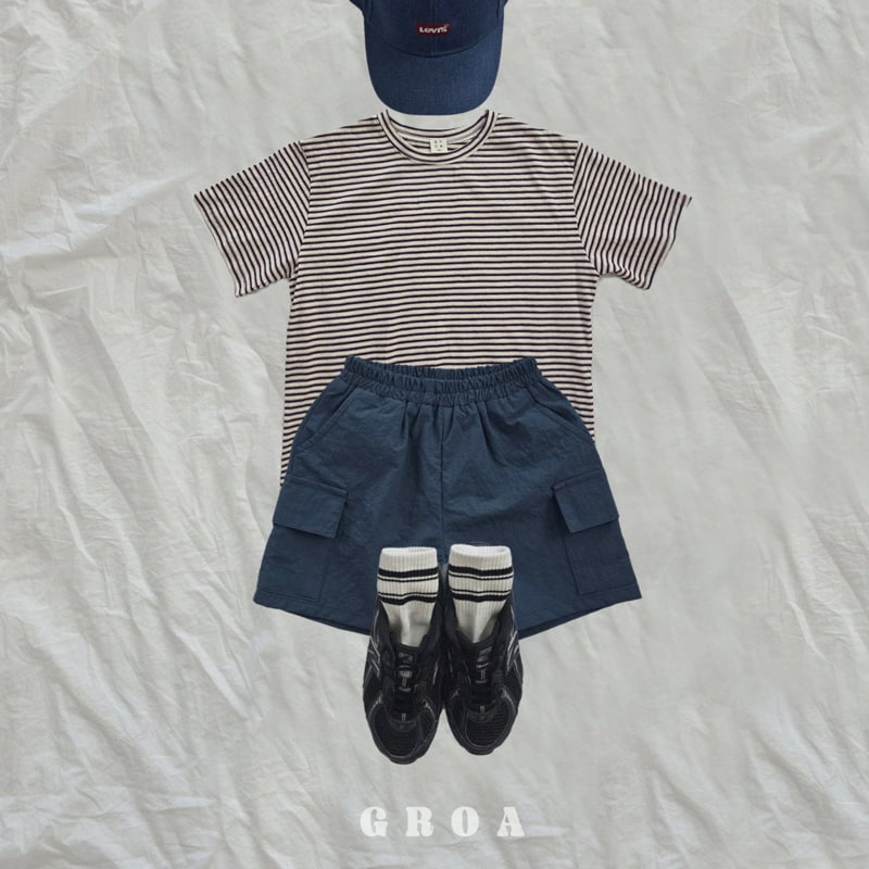 Groa - Korean Children Fashion - #Kfashion4kids - Summer Stripe Tee - 10