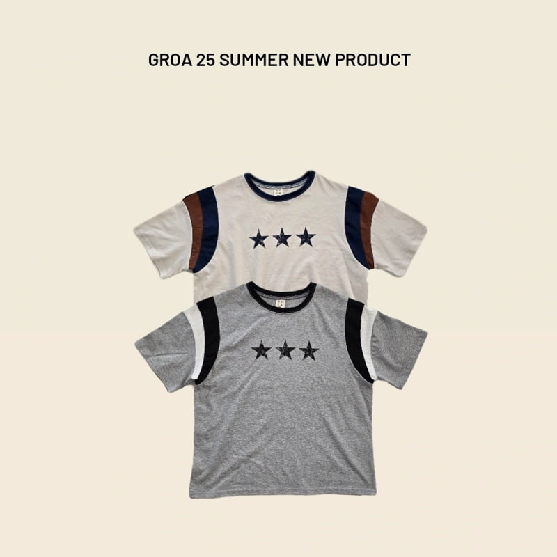 Groa - Korean Children Fashion - #childofig - Triple Star Tee
