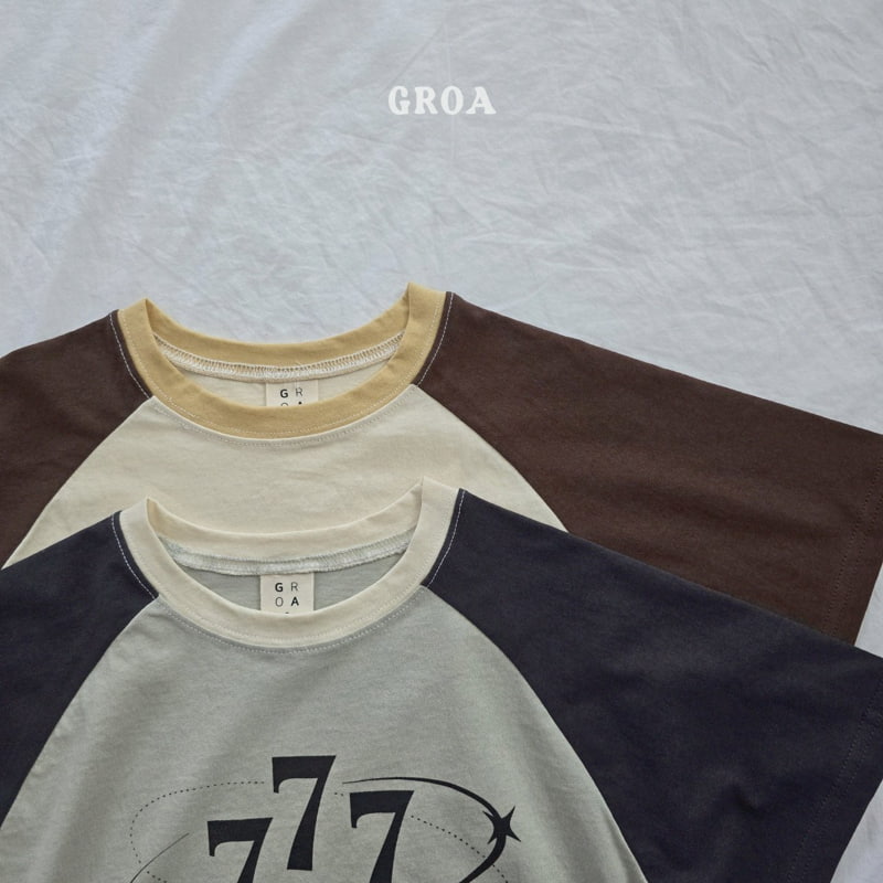 Groa - Korean Children Fashion - #childrensboutique - Seven Raglan Tee - 7