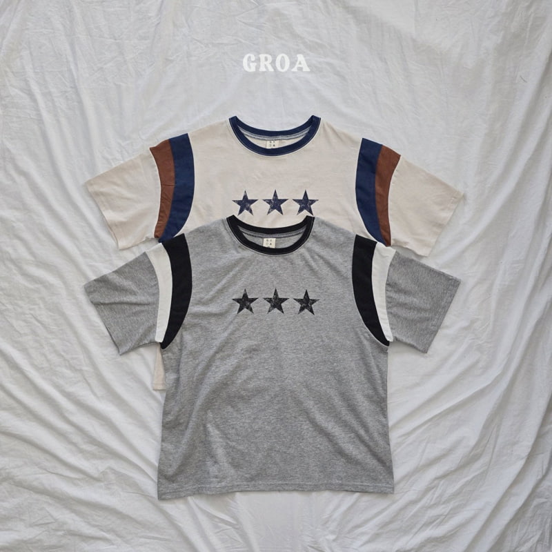 Groa - Korean Children Fashion - #designkidswear - Triple Star Tee - 3