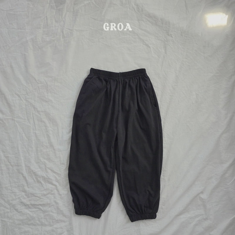 Groa - Korean Children Fashion - #fashionkids - Hoody Plain Pants - 3
