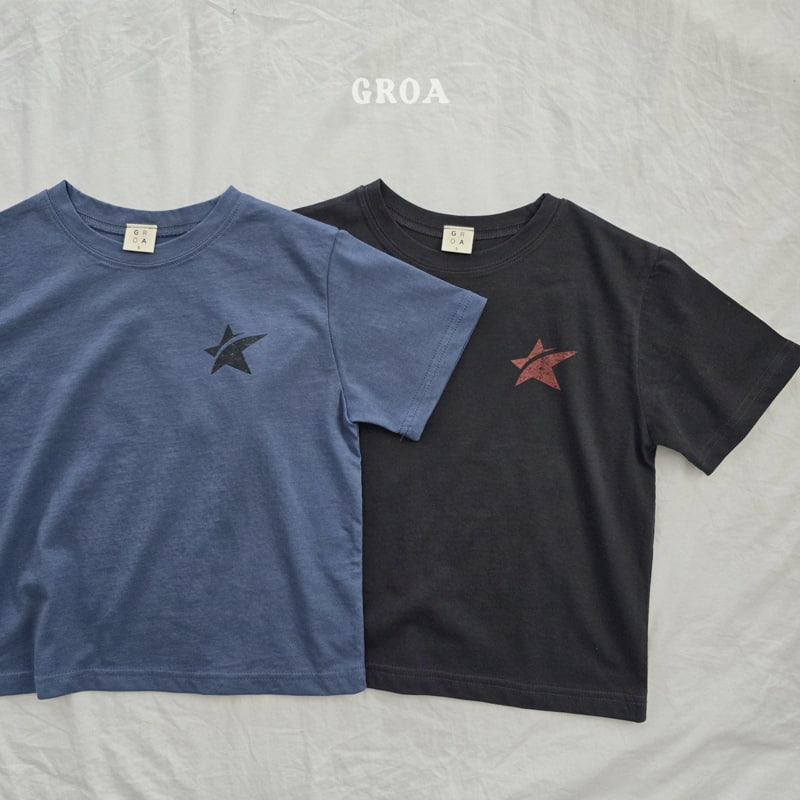 Groa - Korean Children Fashion - #kidsshorts - Star Loop Tee - 8