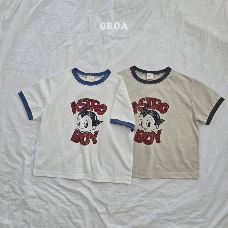 Groa - Korean Children Fashion - #kidsshorts - Astro Tee - 5