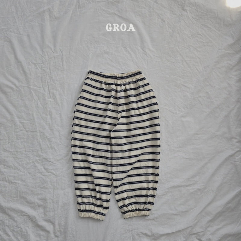 Groa - Korean Children Fashion - #kidsshorts - Hoody Stripe Pants - 3