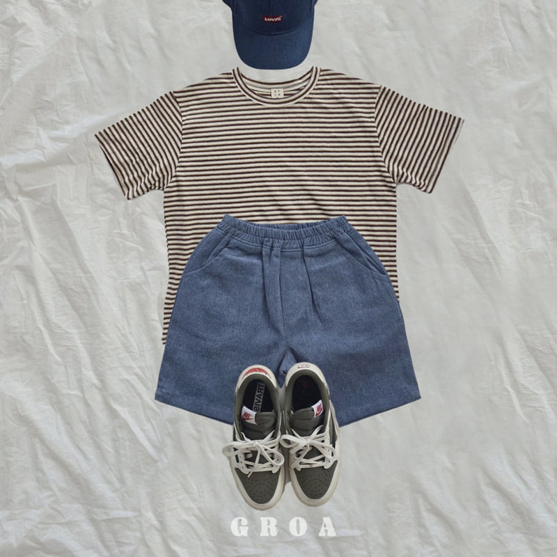 Groa - Korean Children Fashion - #kidsstore - Summer Stripe Tee - 8