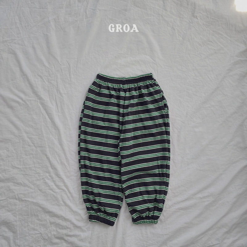 Groa - Korean Children Fashion - #kidsshorts - Hoody Stripe Pants - 4