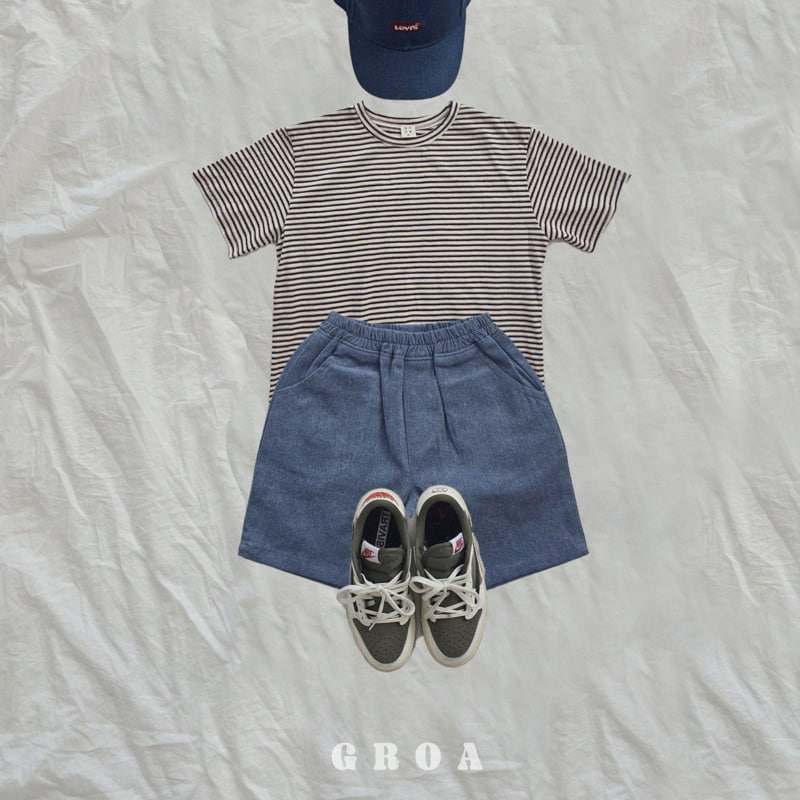 Groa - Korean Children Fashion - #kidzfashiontrend - Summer Stripe Tee - 9