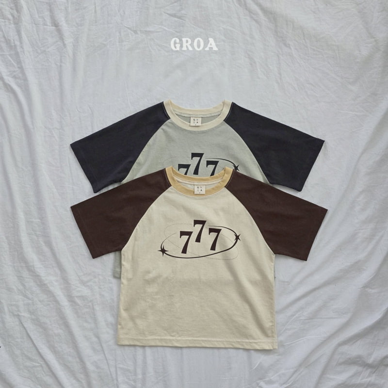 Groa - Korean Children Fashion - #todddlerfashion - Seven Raglan Tee - 4