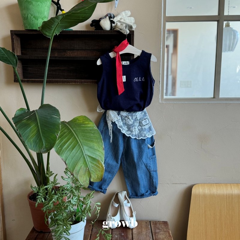 Grow B - Korean Children Fashion - #childofig - Bobo Sleeveless - 5
