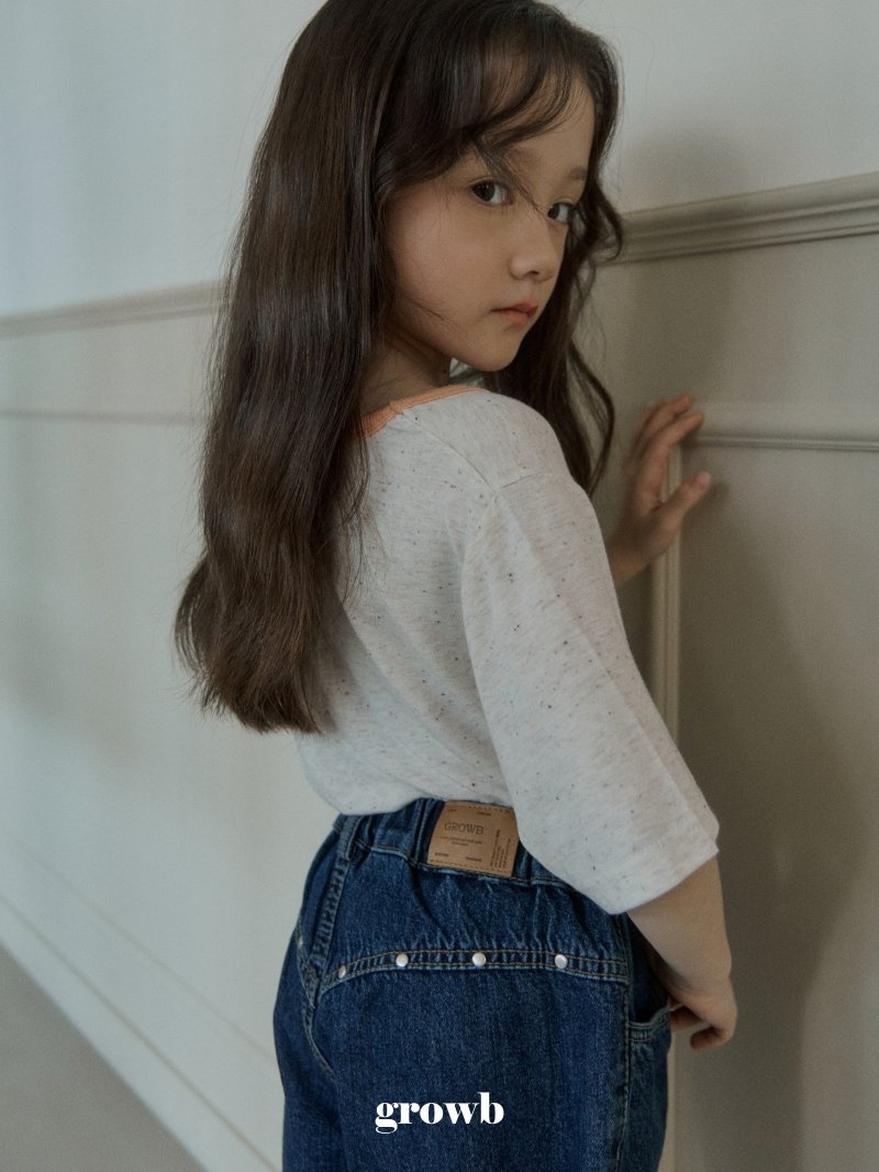 Grow B - Korean Children Fashion - #childrensboutique - Arch Denim Pants - 10