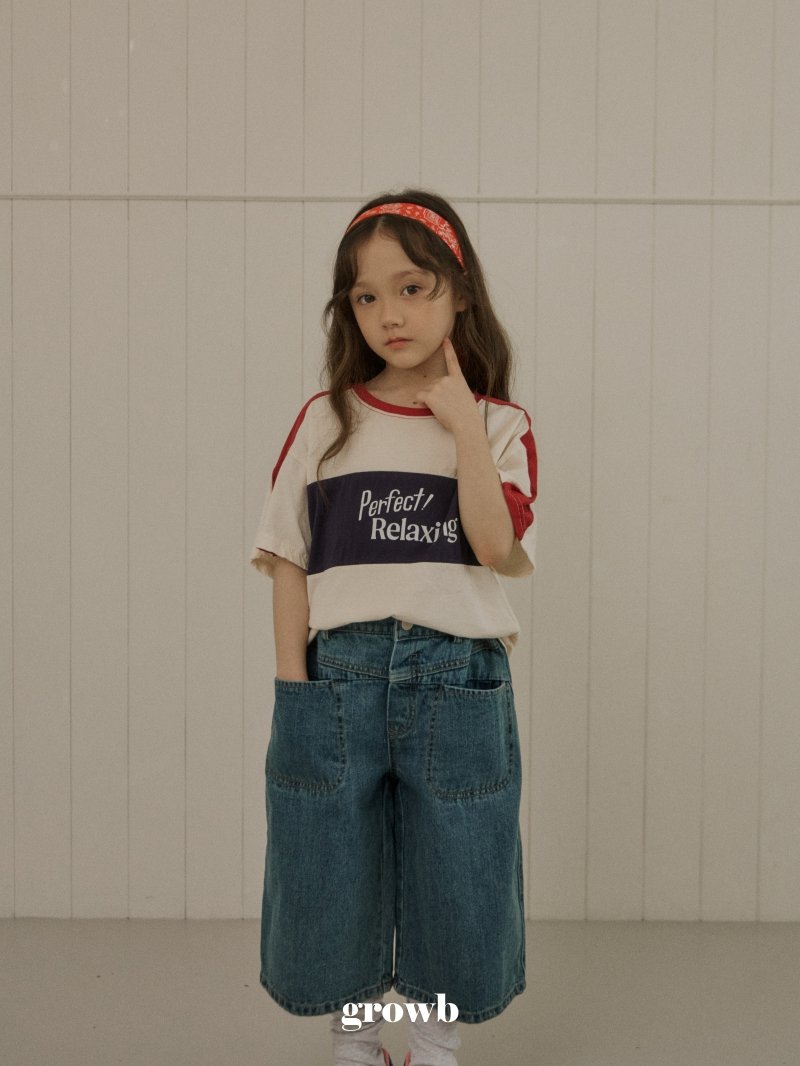 Grow B - Korean Children Fashion - #childrensboutique - Front Denim Pants - 9