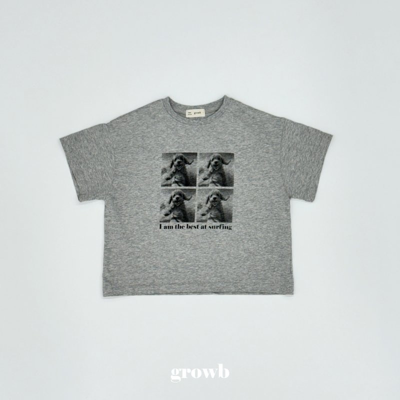 Grow B - Korean Children Fashion - #discoveringself - Surfer Dog Tee