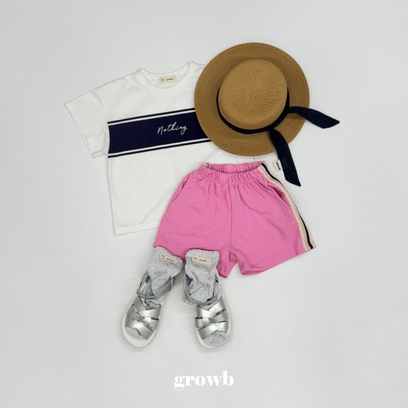 Grow B - Korean Children Fashion - #kidsshorts - Nothing Tee - 5