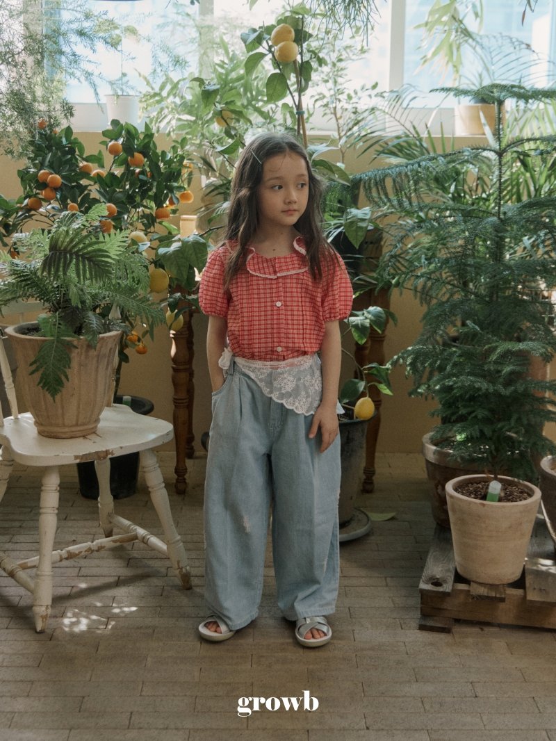 Grow B - Korean Children Fashion - #kidsshorts - Rose Blouse - 7