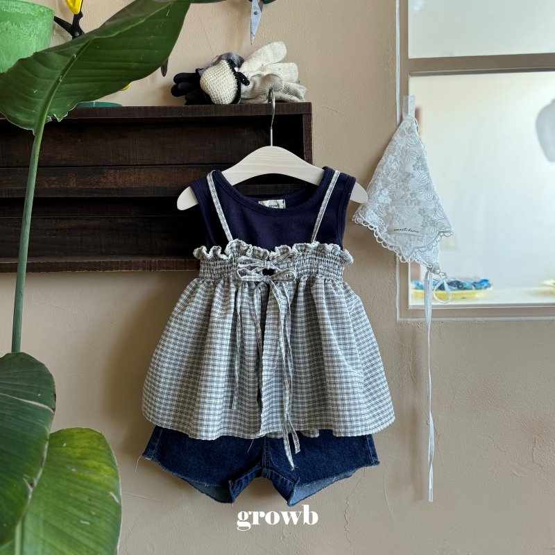 Grow B - Korean Children Fashion - #kidsshorts - Avene Bustier - 6