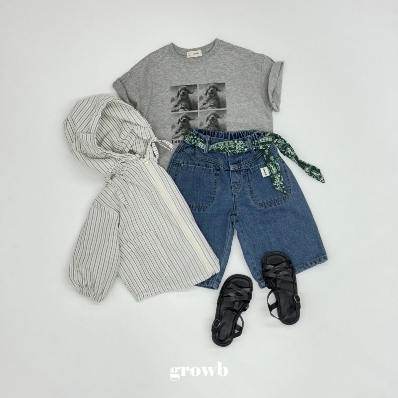 Grow B - Korean Children Fashion - #kidsshorts - Joy Hood Jumper - 3