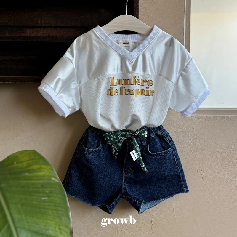 Grow B - Korean Children Fashion - #kidsshorts - Roy Tee - 5