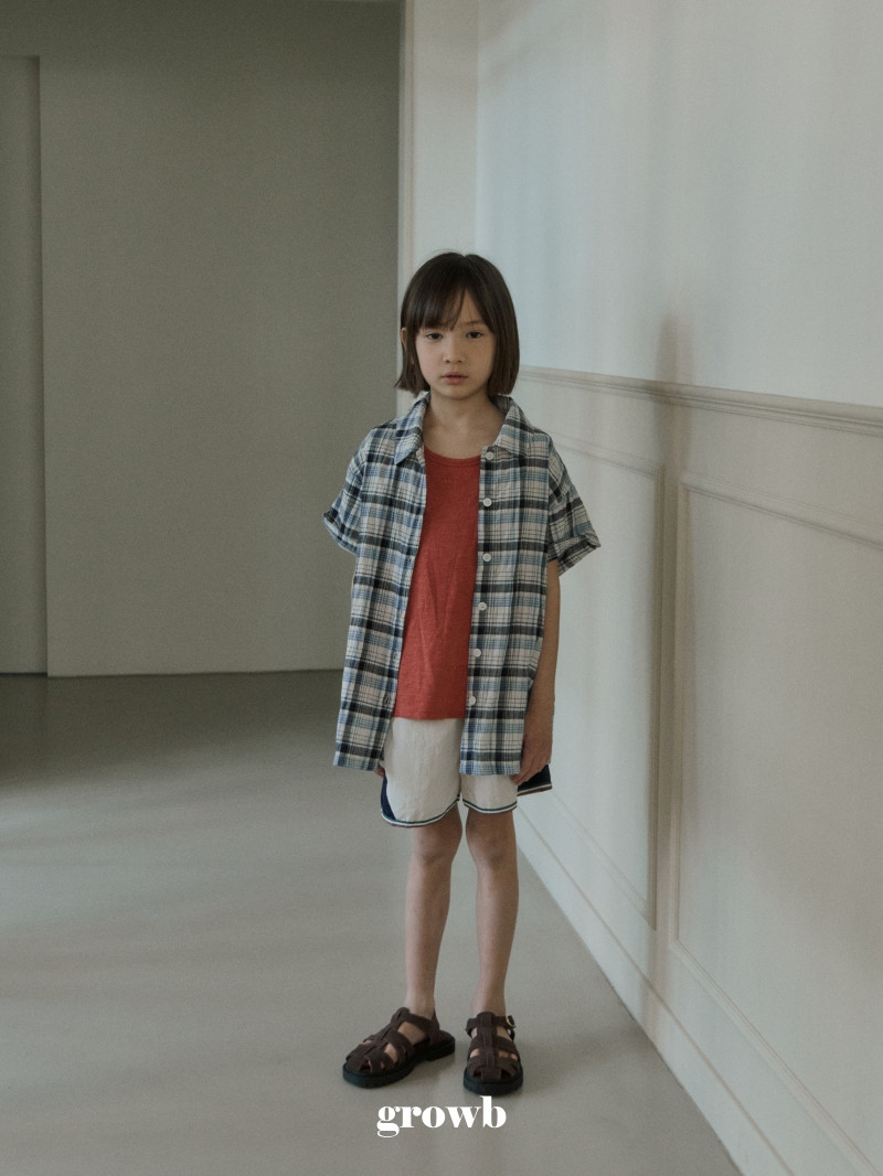 Grow B - Korean Children Fashion - #kidsshorts - Lean Shirt