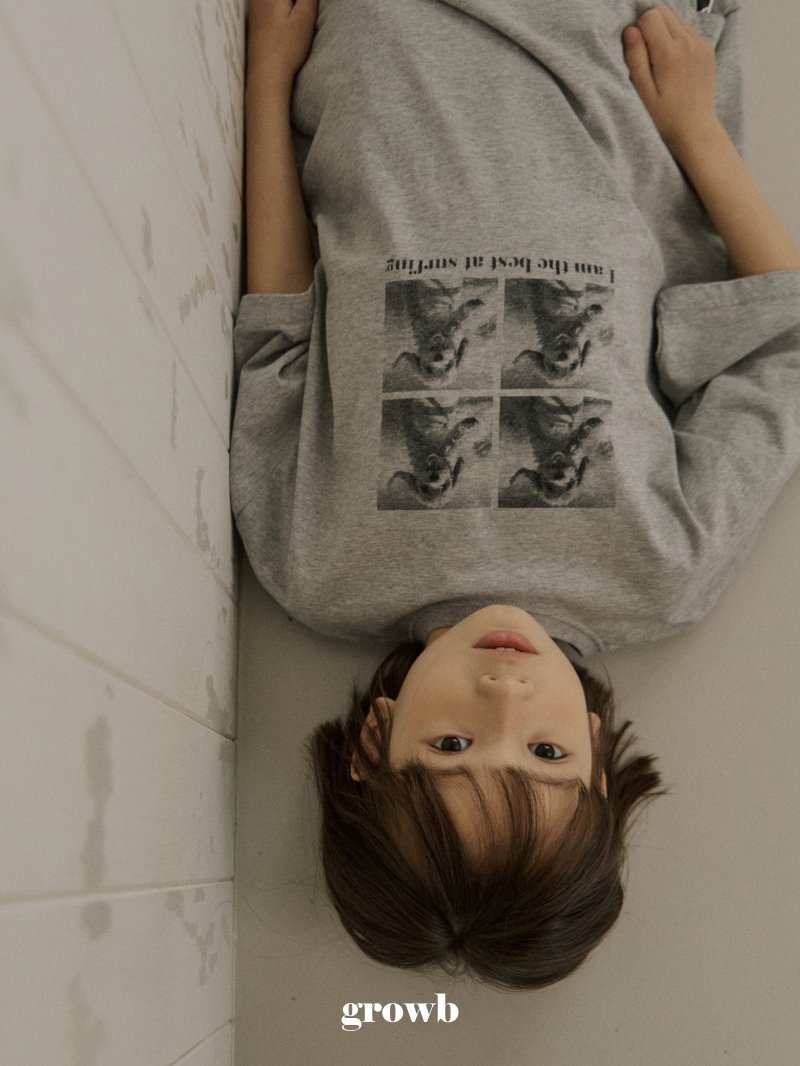 Grow B - Korean Children Fashion - #kidzfashiontrend - Surfer Dog Tee - 5