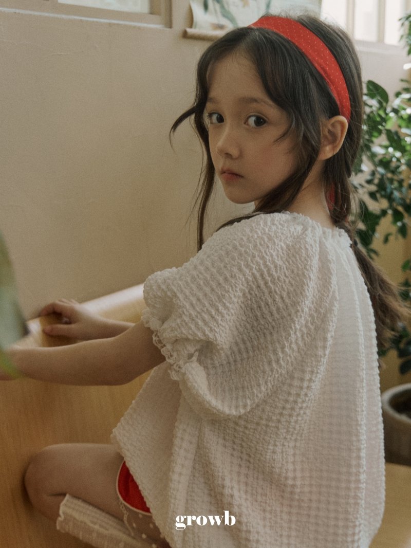 Grow B - Korean Children Fashion - #kidzfashiontrend - Claire Blouse Black Dot - 11