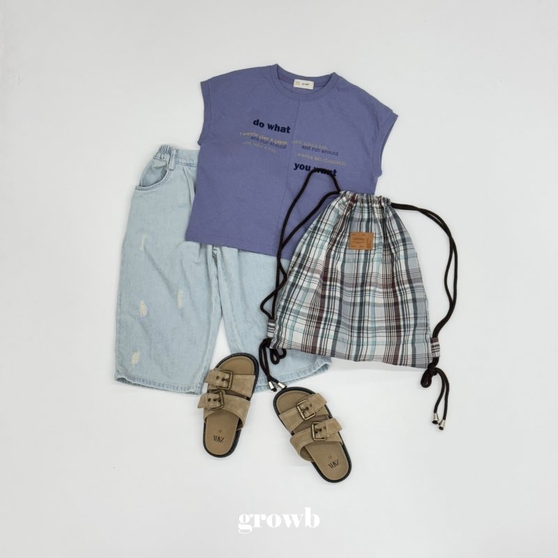 Grow B - Korean Children Fashion - #prettylittlegirls - Half Sleeveless - 5