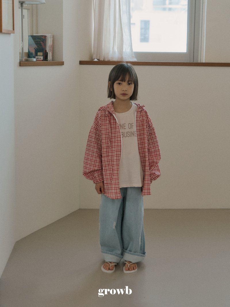 Grow B - Korean Children Fashion - #stylishchildhood - Damage Denim Pants - 11
