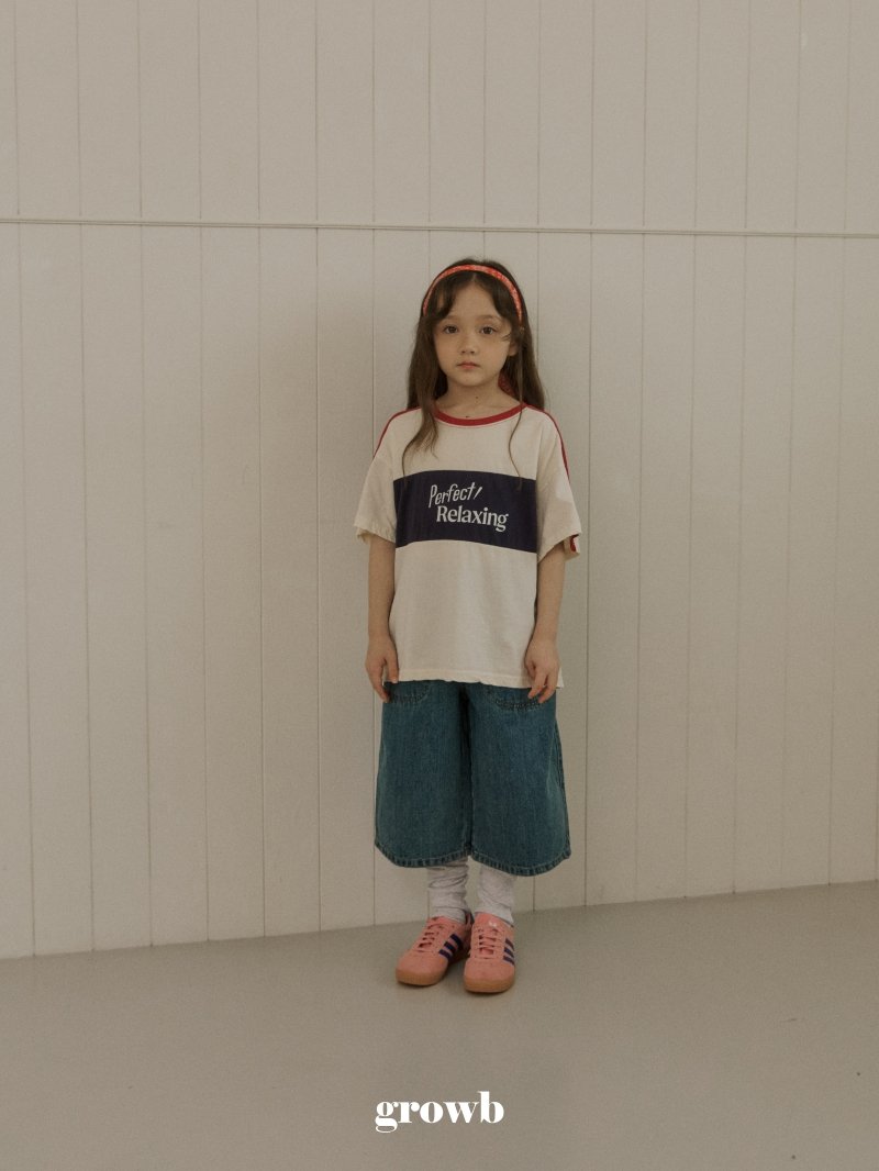 Grow B - Korean Children Fashion - #stylishchildhood - Front Denim Pants - 7