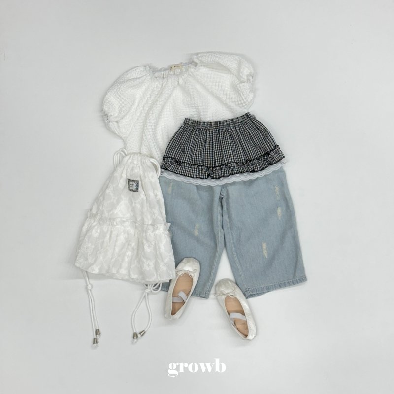 Grow B - Korean Children Fashion - #todddlerfashion - Damage Denim Pants - 9