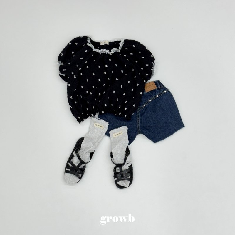 Grow B - Korean Children Fashion - #todddlerfashion - Arch Denim Pants - 6